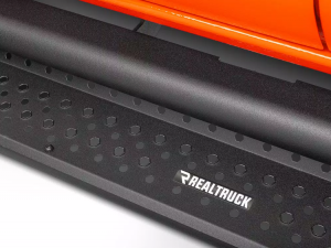 Jeep Gladiator Step Slider - Go Rhino - Dominator Extreme D1 - Black Powdercoat - `20-`25